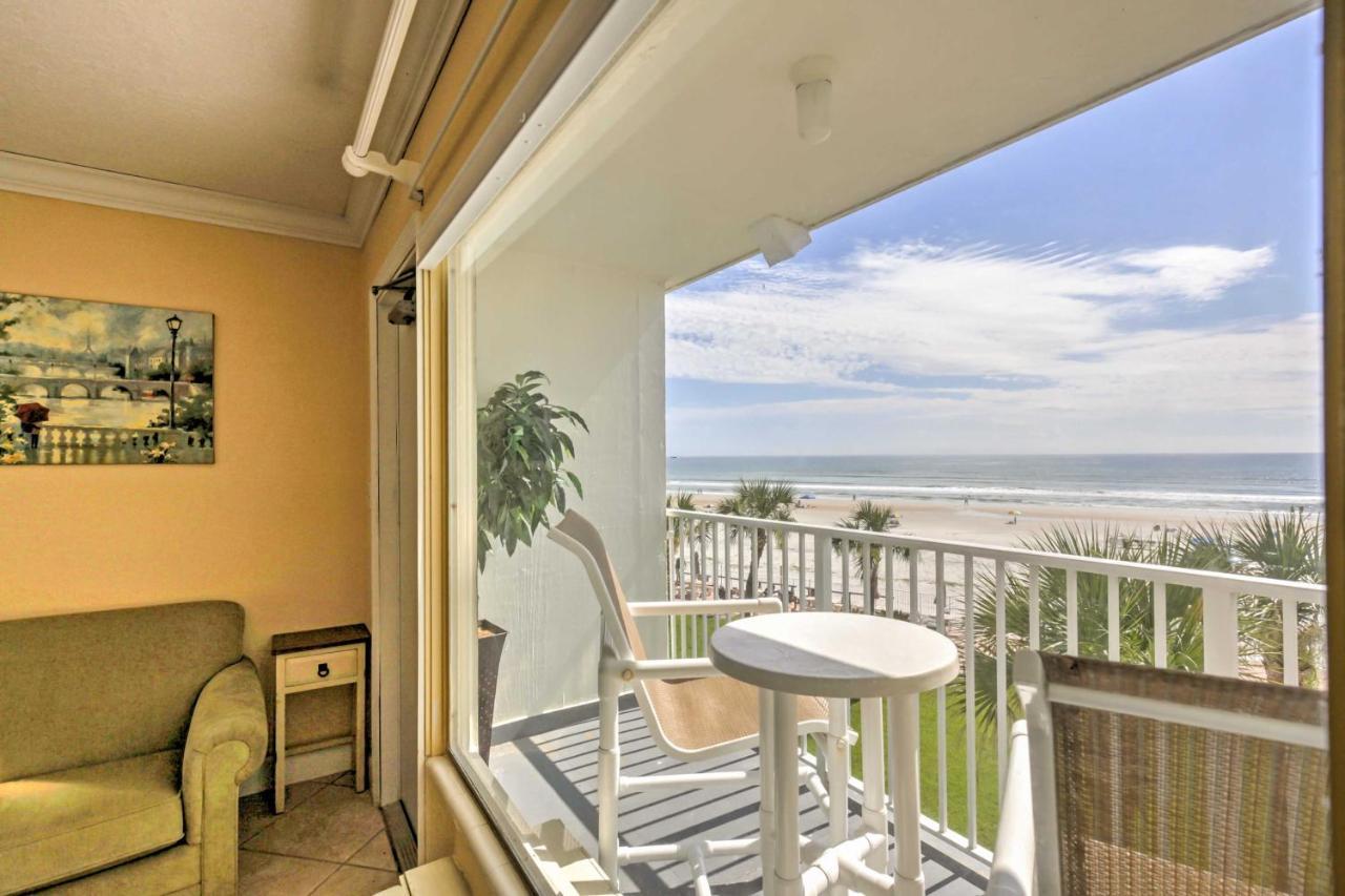 Daytona Beach Studio With Oceanfront Balcony And Pool! Zewnętrze zdjęcie